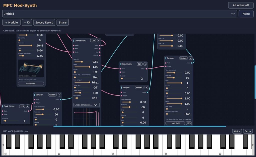 SmallBeat - MPC Mod-Synth patch